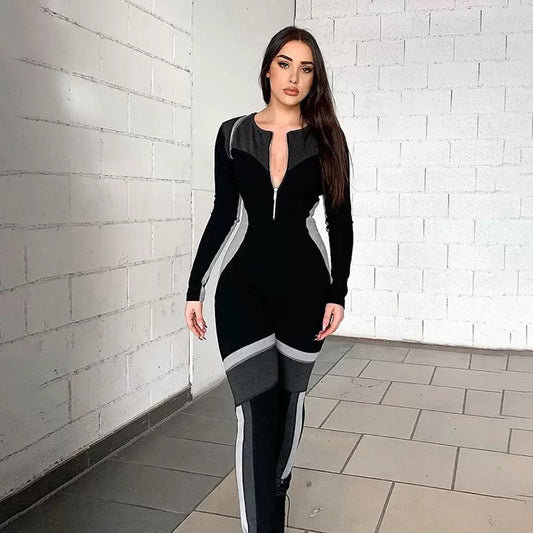 Long Sleeve Sport Jumpsuit