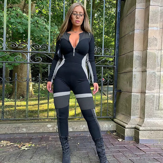 Long Sleeve Sport Jumpsuit