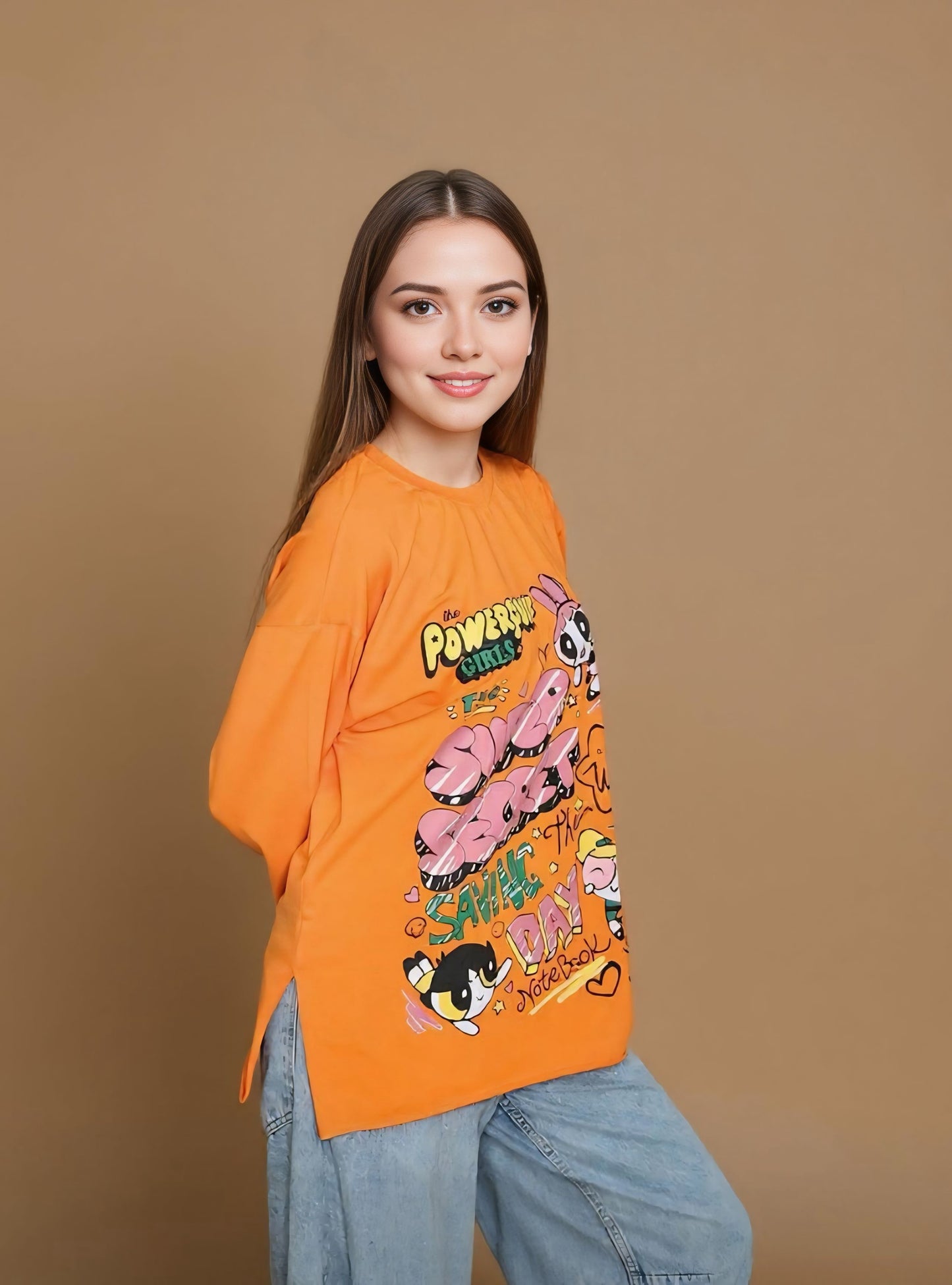 Powerpuff Girls oversized top.