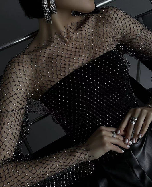 See-Through Long-Sleeve Top