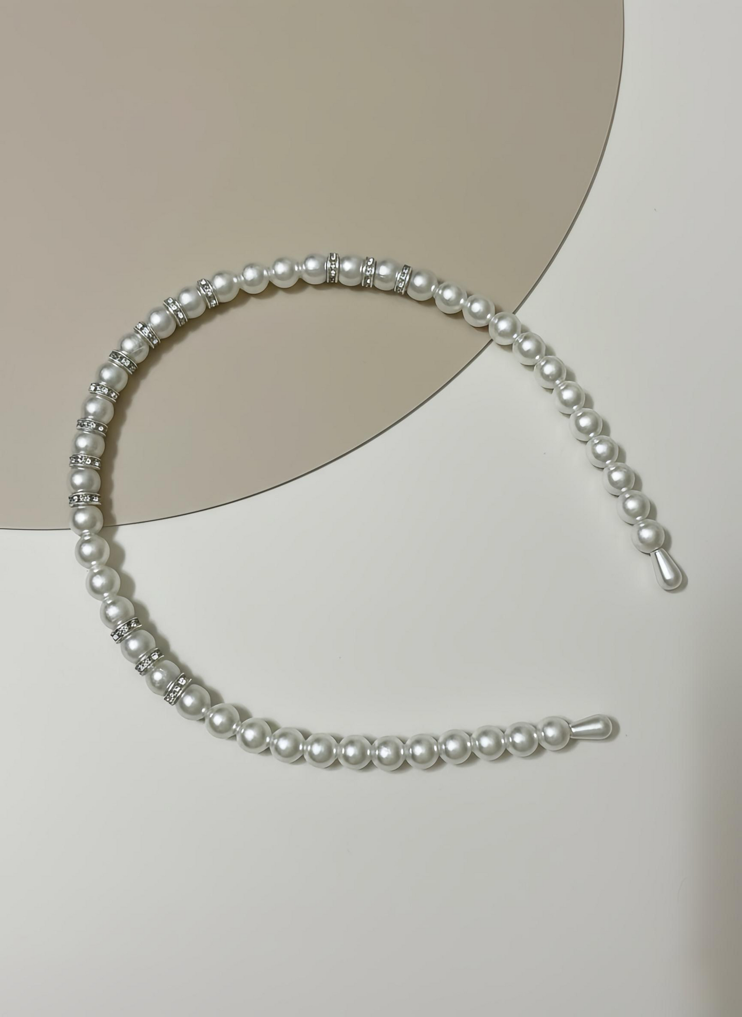 Elegant Pearl Rhinestone Headband