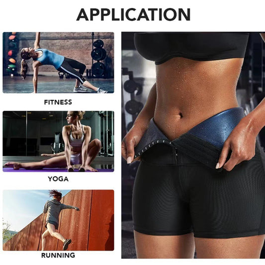 High Waist Sauna Yoga Shorts