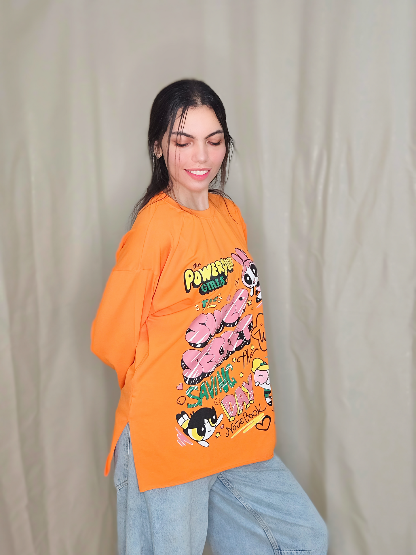 Powerpuff Girls oversized top.