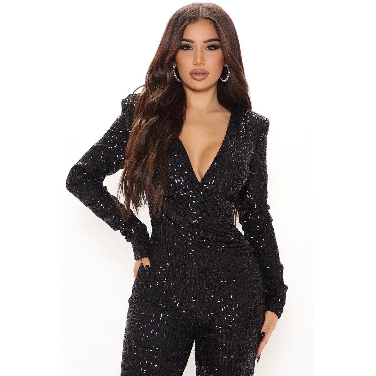 Elegant Full Length Jumpsuit.