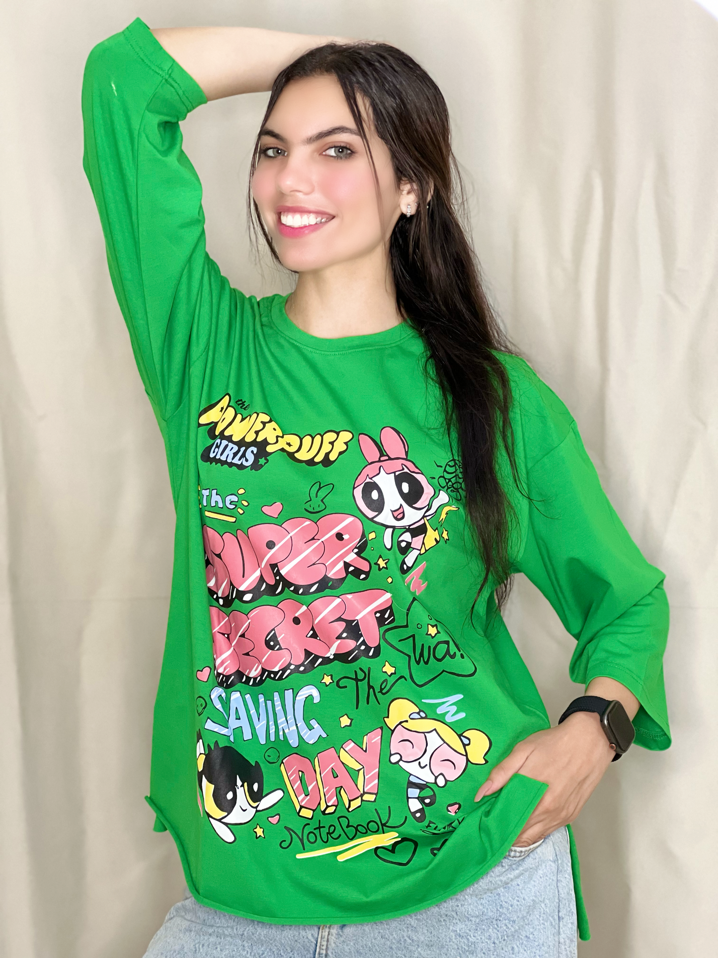 Powerpuff Girls oversized top.