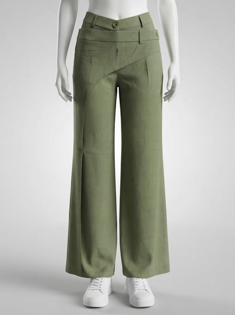 High Waist Wide Pants