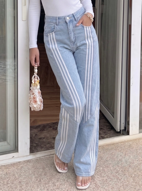 Wide Leg Denim Jeans