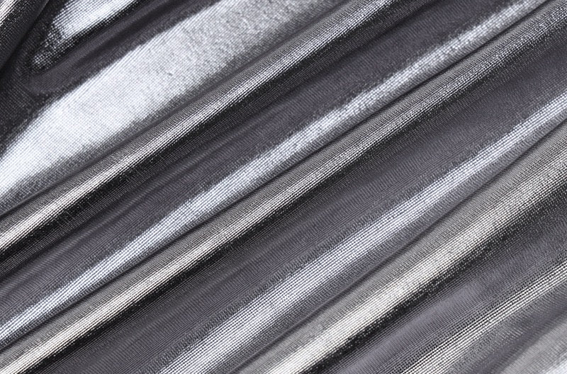 Silver Metallic T-Shirt Outfit
