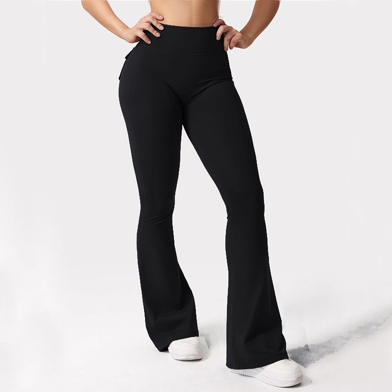 Utility Pocket Yoga Hip-lifting Pants for Women