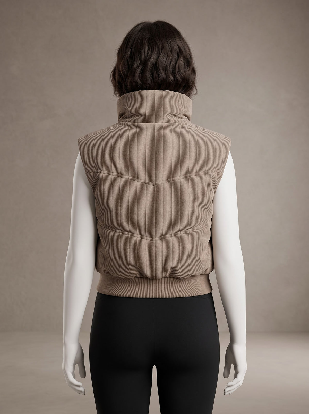 High Neck Puffer Vest