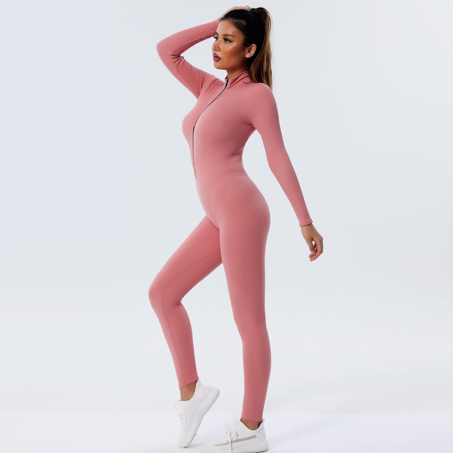 quick-drying one-piece seamless women's tight-fitting fitness yoga jumpsuit