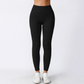 high-waisted hip-lifting seamless yoga pants