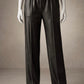 Leather Drawstring Wide Leg Pants