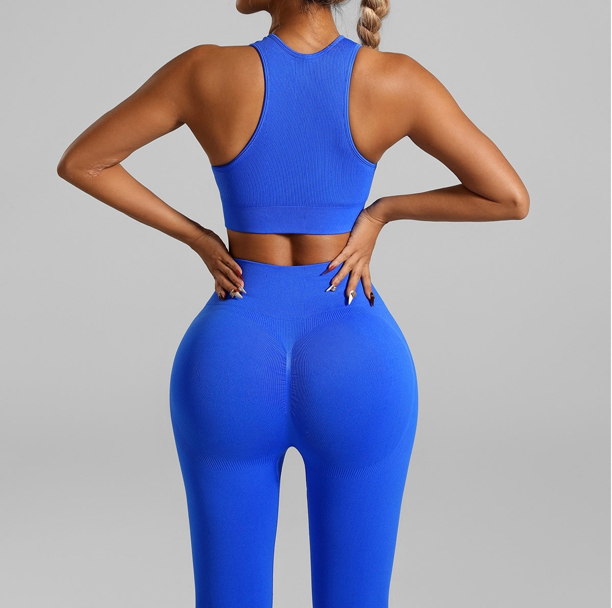 Seamless Tank Top And Leggings Sport set, Gym Set Workout.