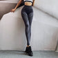 High-waisted elastic tight fitness pants for women quick-drying running sports pants training butt lifting yoga pants autumn.