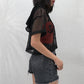 women's clothing wish spring and summer new see-through sexy loose mesh T-shirt for women