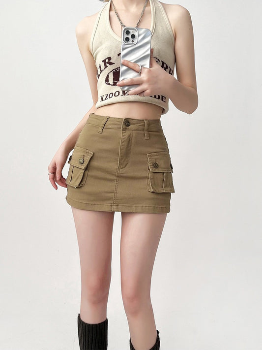 Women's Mini Cargo Skirt