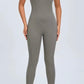 Backless Athletic Jumpsuit.