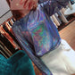 hot style foreign trade loose T-shirt women's shiny reflective long-sleeved women's supply