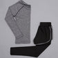 yoga wear long-sleeved two-piece set for women nylon.