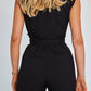 Elegant Black Sleeveless Jumpsuit.