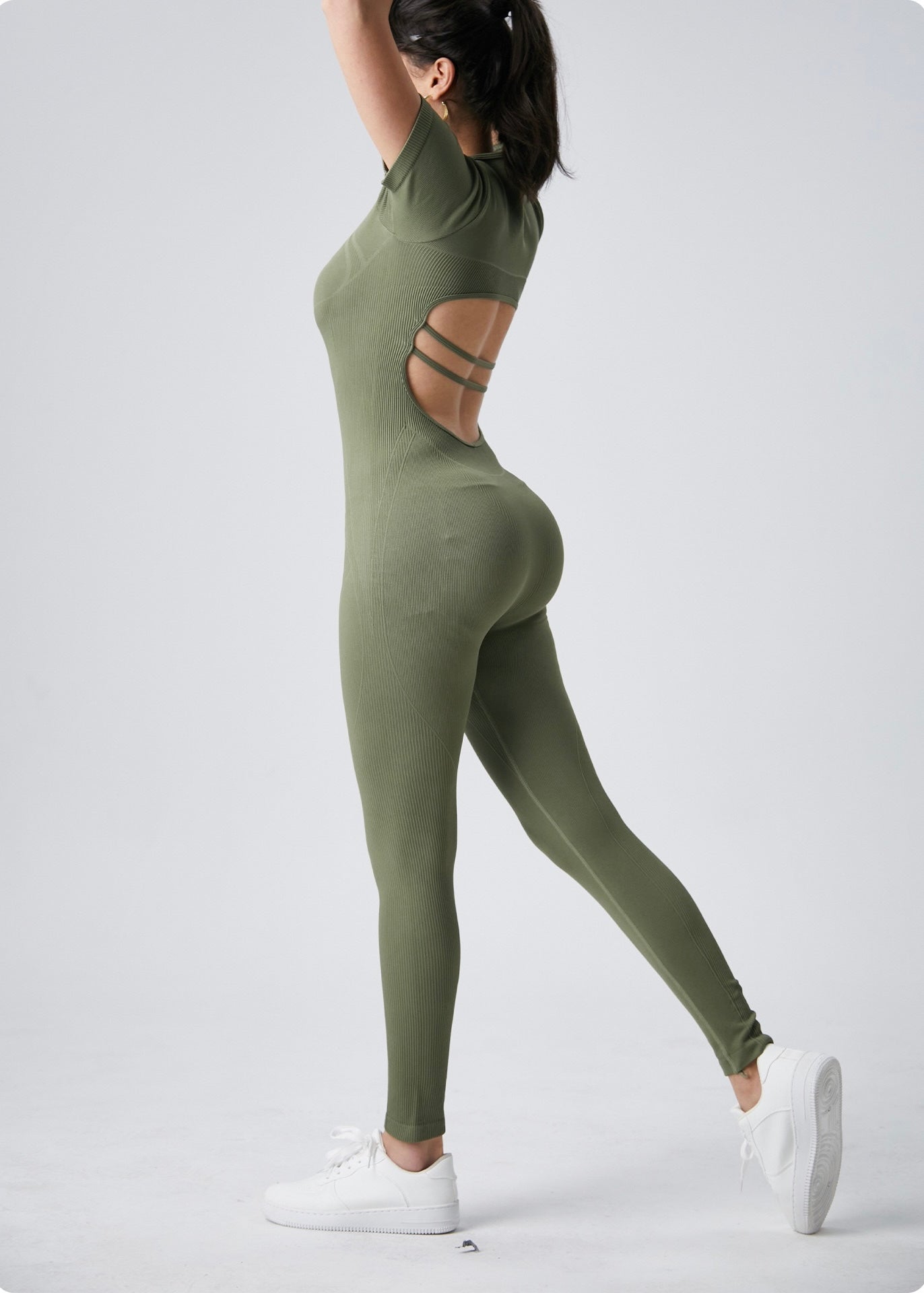 Backless Jumpsuit, Quick-Drying Bodysuit For Sports And Outdoor Activities