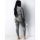 new European and American cross-border fashion tie-dye women's jumpsuit.