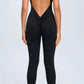 Backless Athletic Jumpsuit.