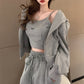 Autumn 3pcs Casual Women Set Suitable For