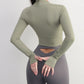 Yoga Activewear Long-Sleeve Crop-Top
