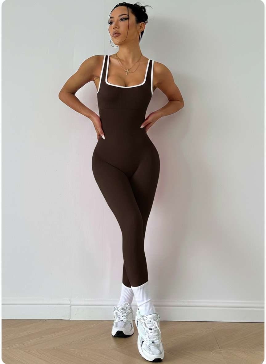 Open Back Fitness jumpsuit