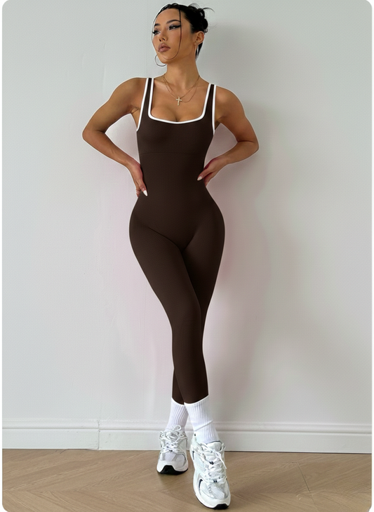 Open Back Fitness jumpsuit