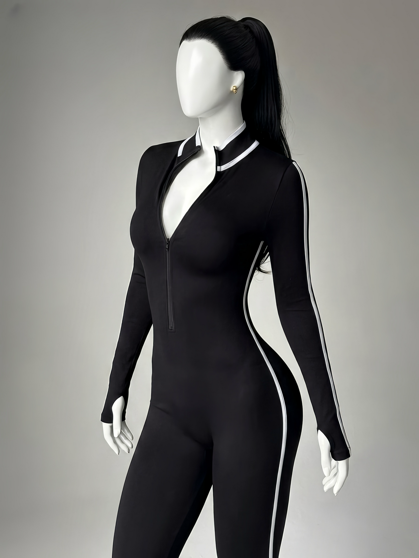 Long Sleeve Sports Jumpsuit