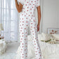 Cherry Lace Pajama Set – Soft, Stylish & Wearable Anywhere