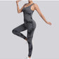 Tie-Dye Simple Slim Fit Sports Jumpsuit