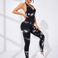 Tie-Dye Athletic One-Piece Jumpsuit