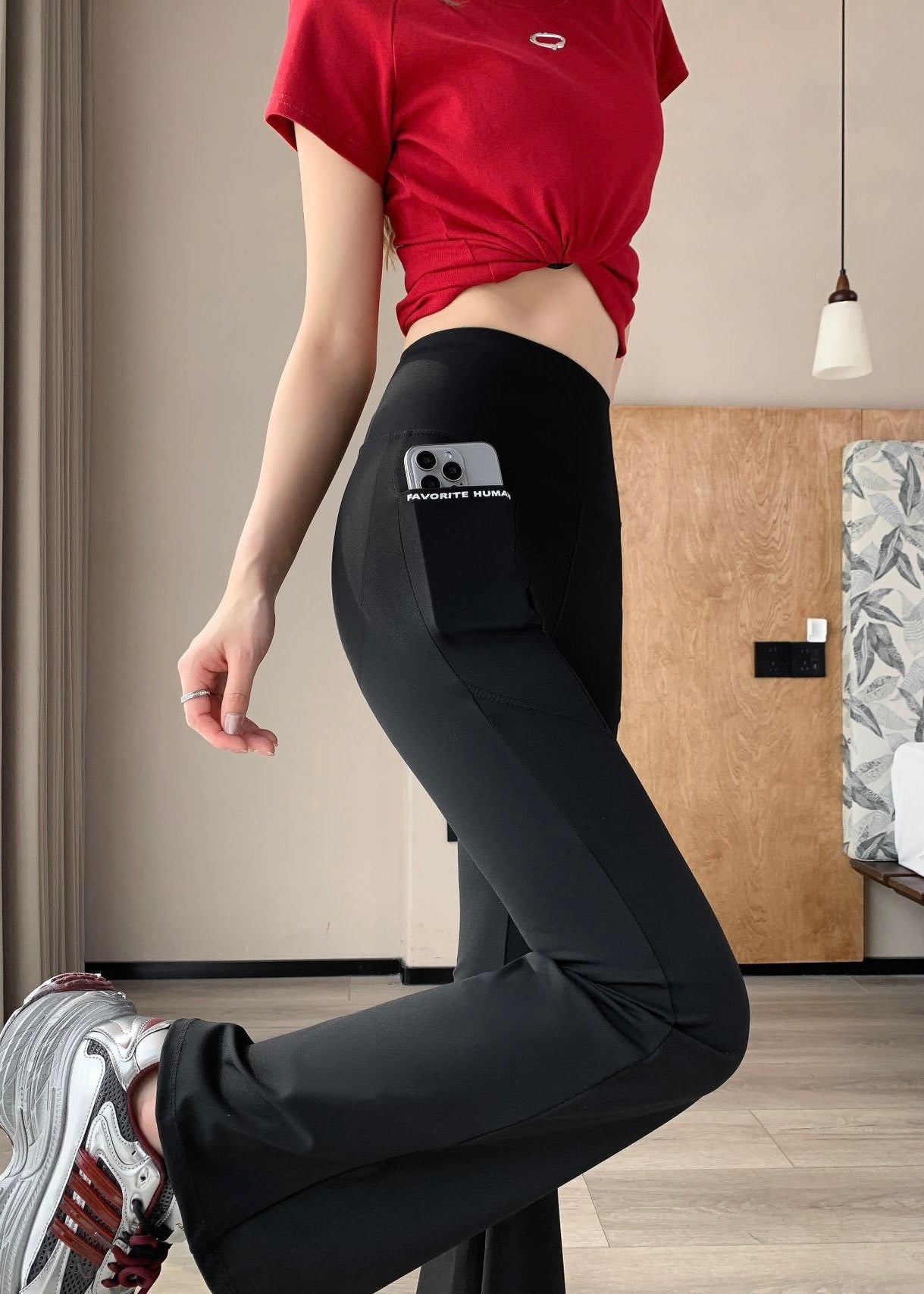 Stylish Flare Mesh Pants