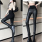 Leather Pocketed Athletic Leggings