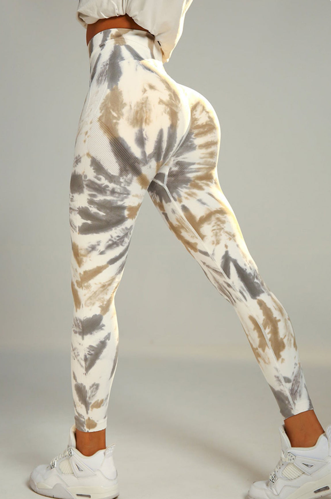 Tie Dye Wideband Waist Sports Leggings