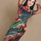 Stylish mesh bodycon dress.