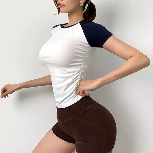 Seamless T-shirt Fitted Short-Sleeved