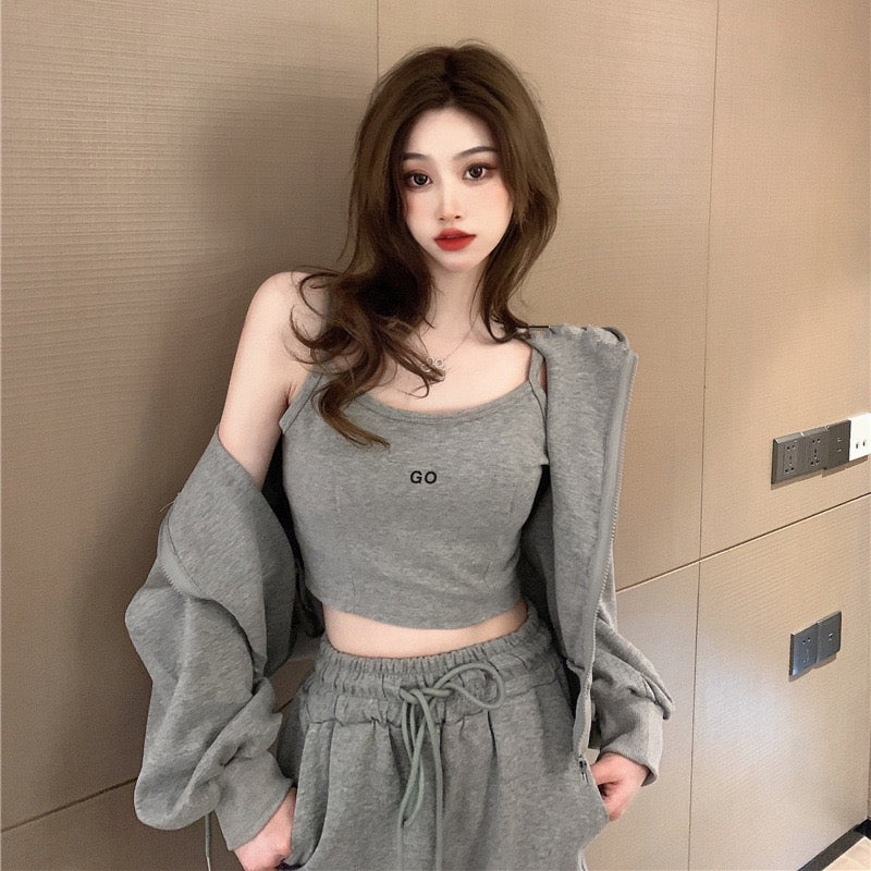 Autumn 3pcs Casual Women Set Suitable For