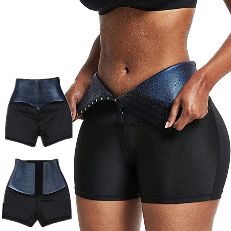 High Waist Sauna Sports Shorts Yoga Shorts