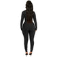 Casual Solid Color Two-Piece Pineapple-Texture Sportswear Set