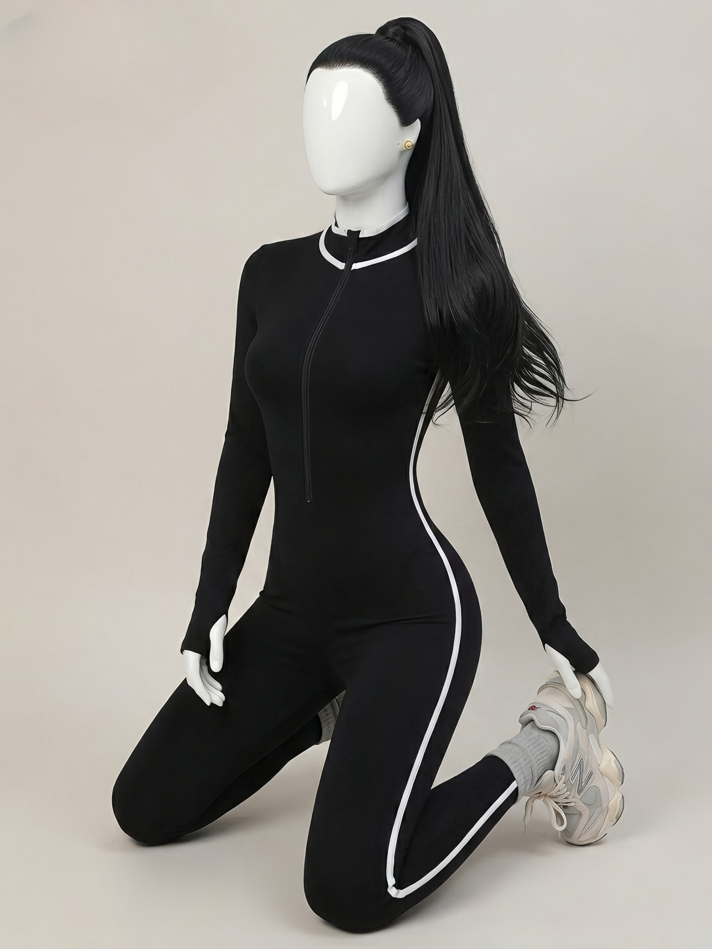 Long Sleeve Sports Jumpsuit