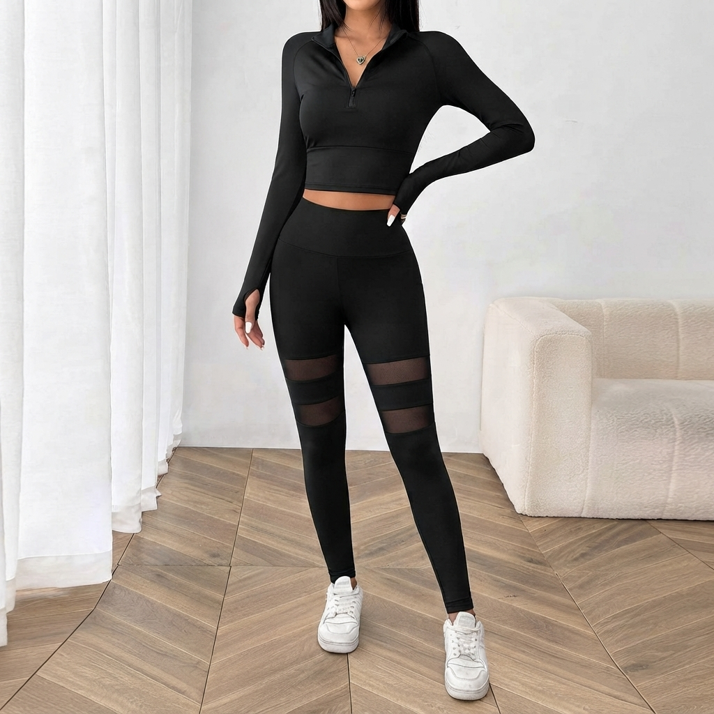 Athletic Crop Top & Leggings