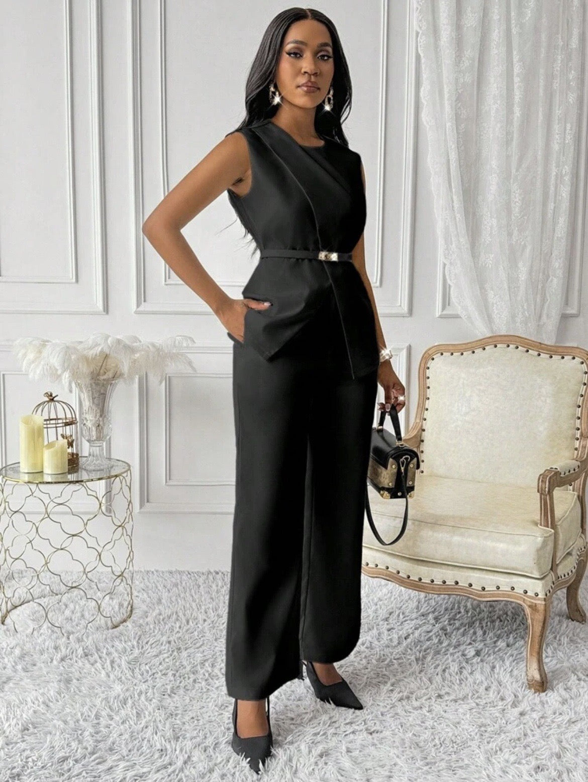 Sleek Belted Business set
