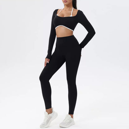 Seamless Longsleeve Gym Set