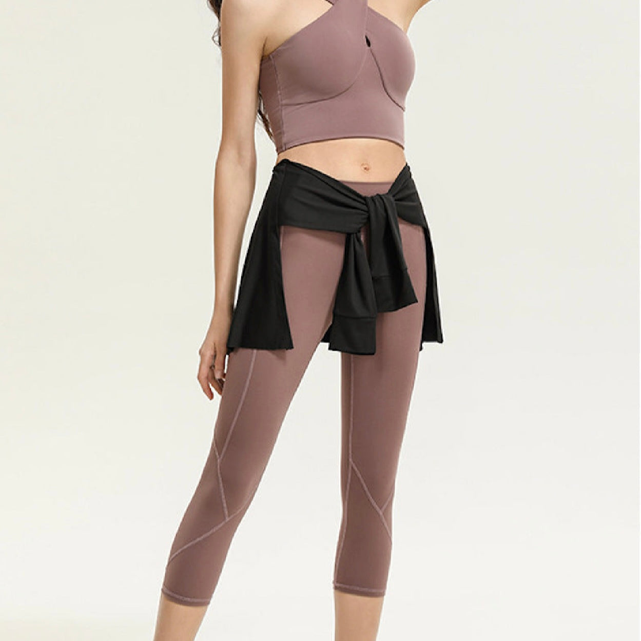 Sleeve Tie Waist Wrap