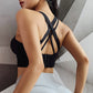 Black Bra Seamless Push Up Cotton Sport Tops